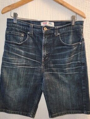 Men's Levi's Blue Denim 505 Straight Fit Shorts Size W31